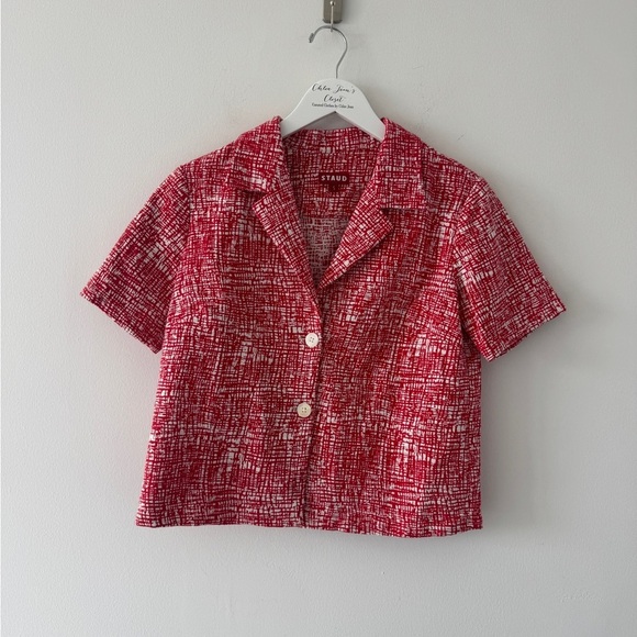 STAUD Nicola Red Top S - Picture 5 of 8